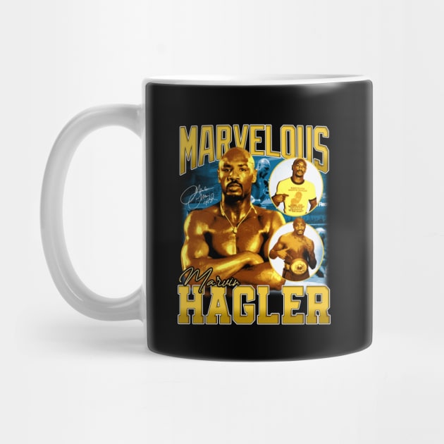 Marvelous Marvin Hagler Boxing Legend Signature Vintage Retro 80s 90s Bootleg Rap Style by CarDE